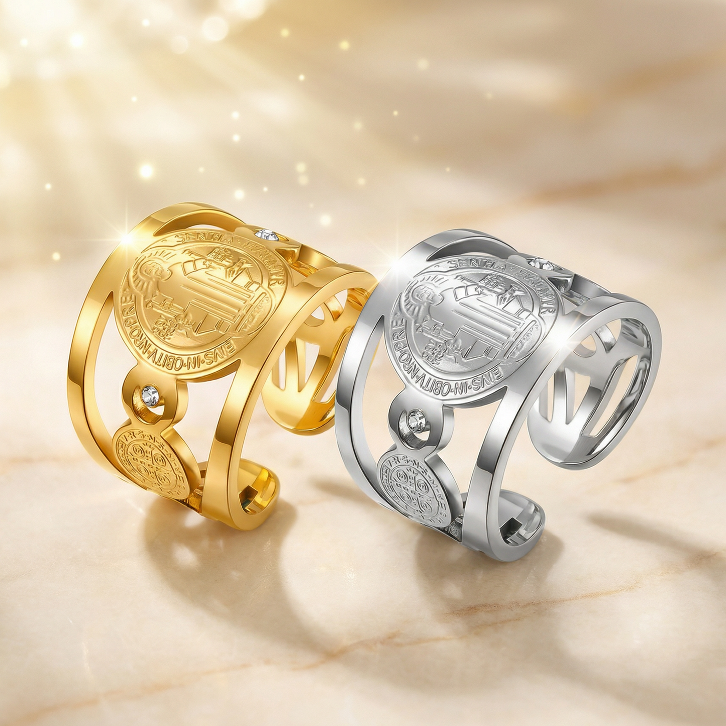 ✨Nuevo Escudo de Protección Fe y Propósito Anillo de San Benito GRATIS NOVENA DE SAN BENITO+ ORACION ESPECIAL DE BENDICION - Patmia