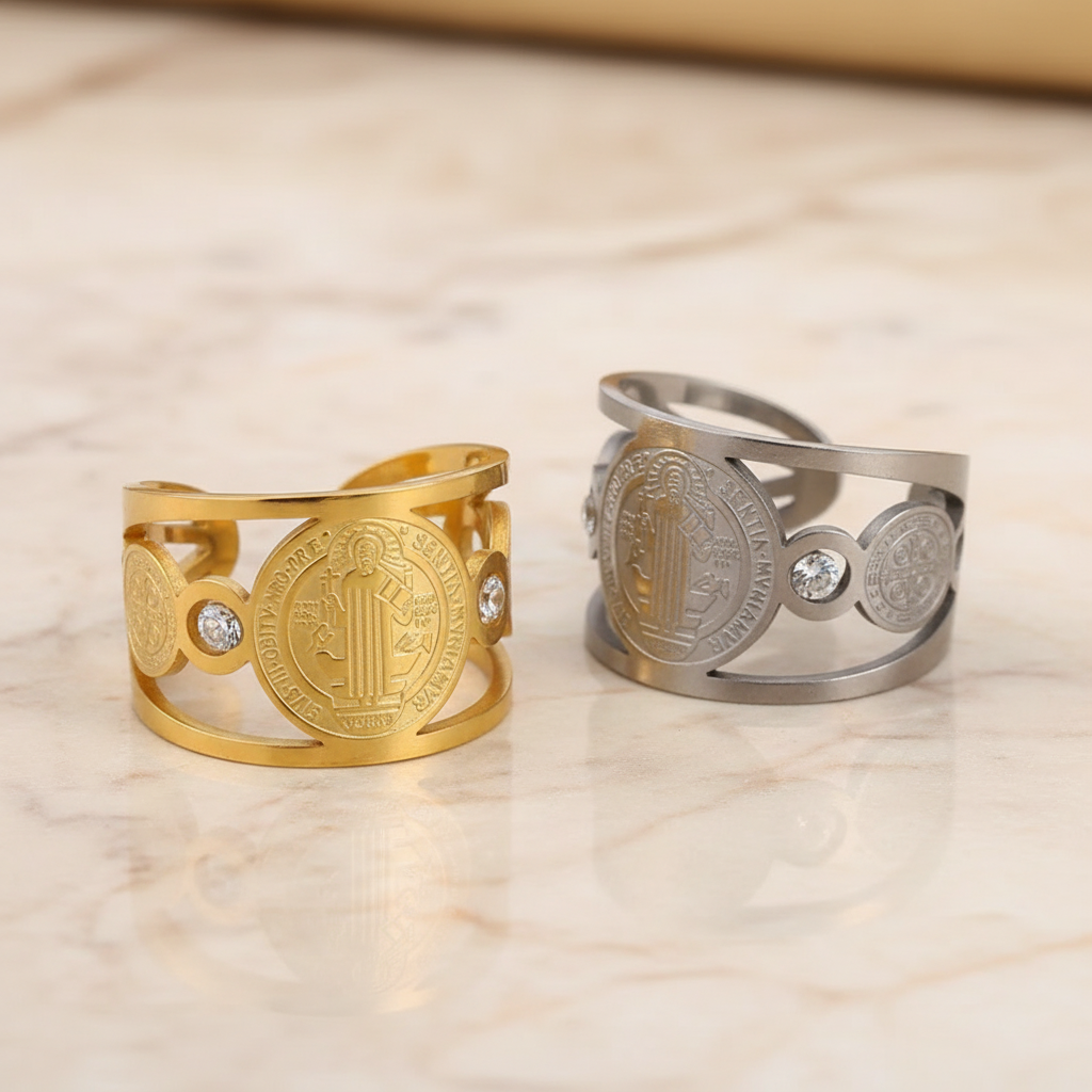 ✨Nuevo Escudo de Protección Fe y Propósito Anillo de San Benito GRATIS NOVENA DE SAN BENITO+ ORACION ESPECIAL DE BENDICION - Patmia