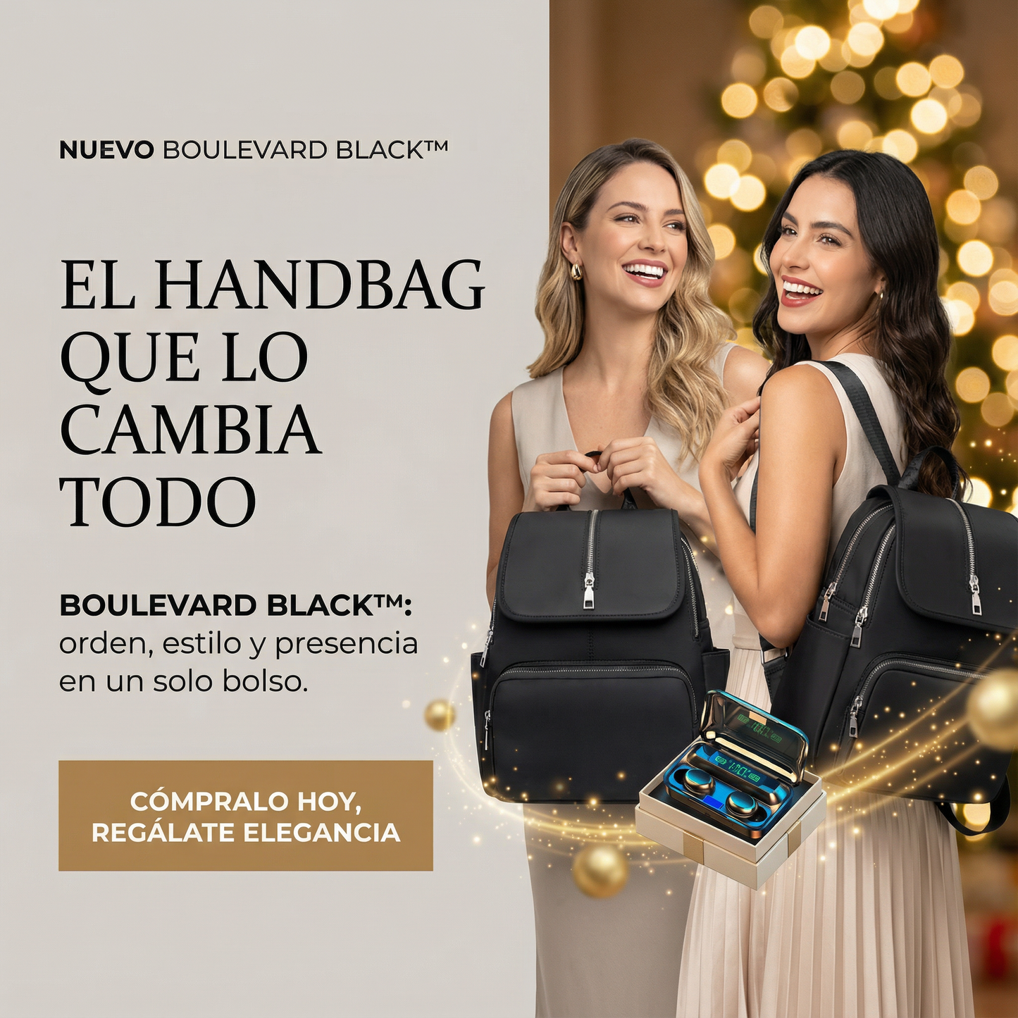 ✨NUEVO BOULEVARD BLACK™ Backpack + AUDIFONOS🔥 de obsequio SUPER COMBO - Patmia