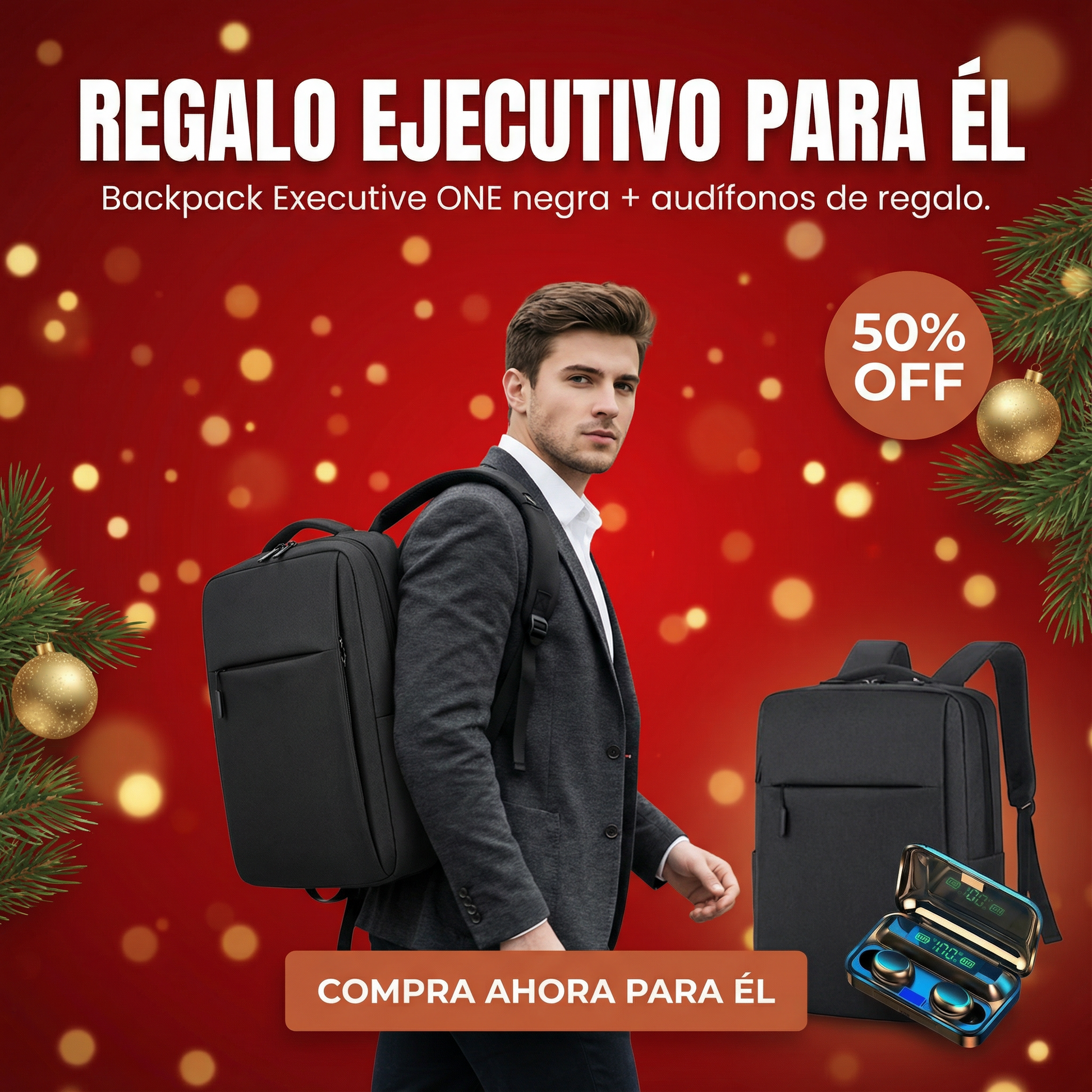 ✨NUEVO EXECUTIVE ONE™ Backpack + AUDIFONOS🔥 de obsequio SUPER COMBO - Patmia