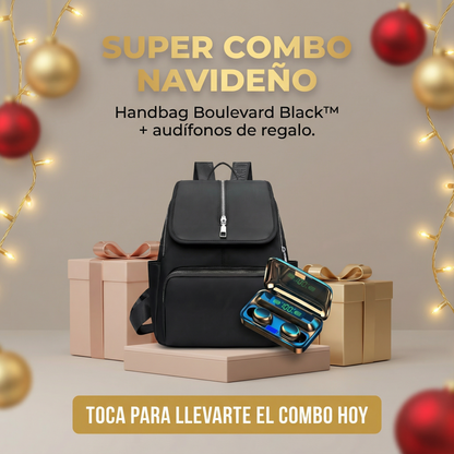 ✨NUEVO BOULEVARD BLACK™ Backpack + AUDIFONOS🔥 de obsequio SUPER COMBO - Patmia