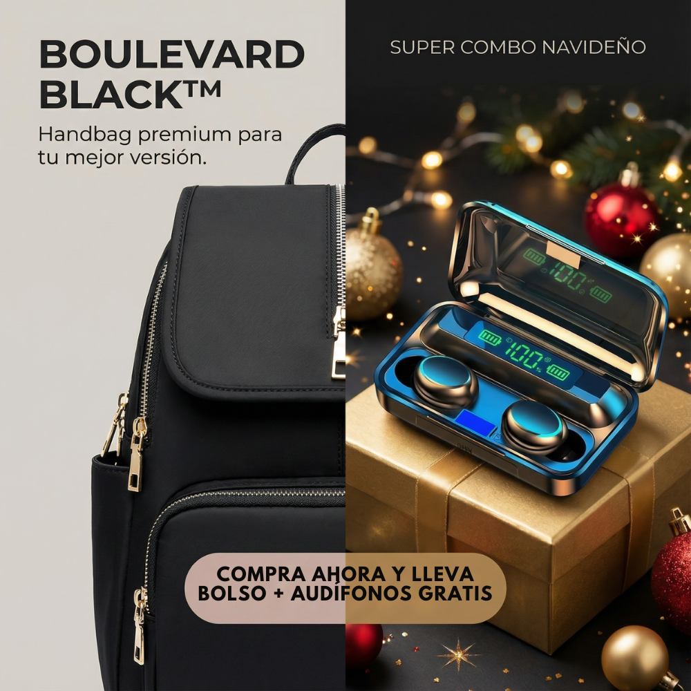 ✨NUEVO BOULEVARD BLACK™ Backpack + AUDIFONOS🔥 de obsequio SUPER COMBO - Patmia
