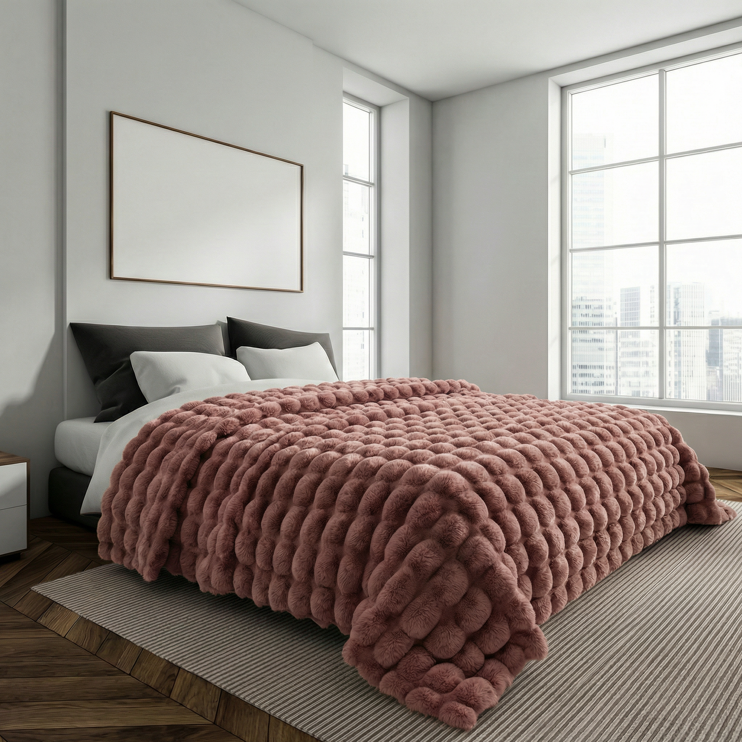 ✨NUEVA MANTA ULTRA SOFT NUBE DE ALGODON 3D - Patmia