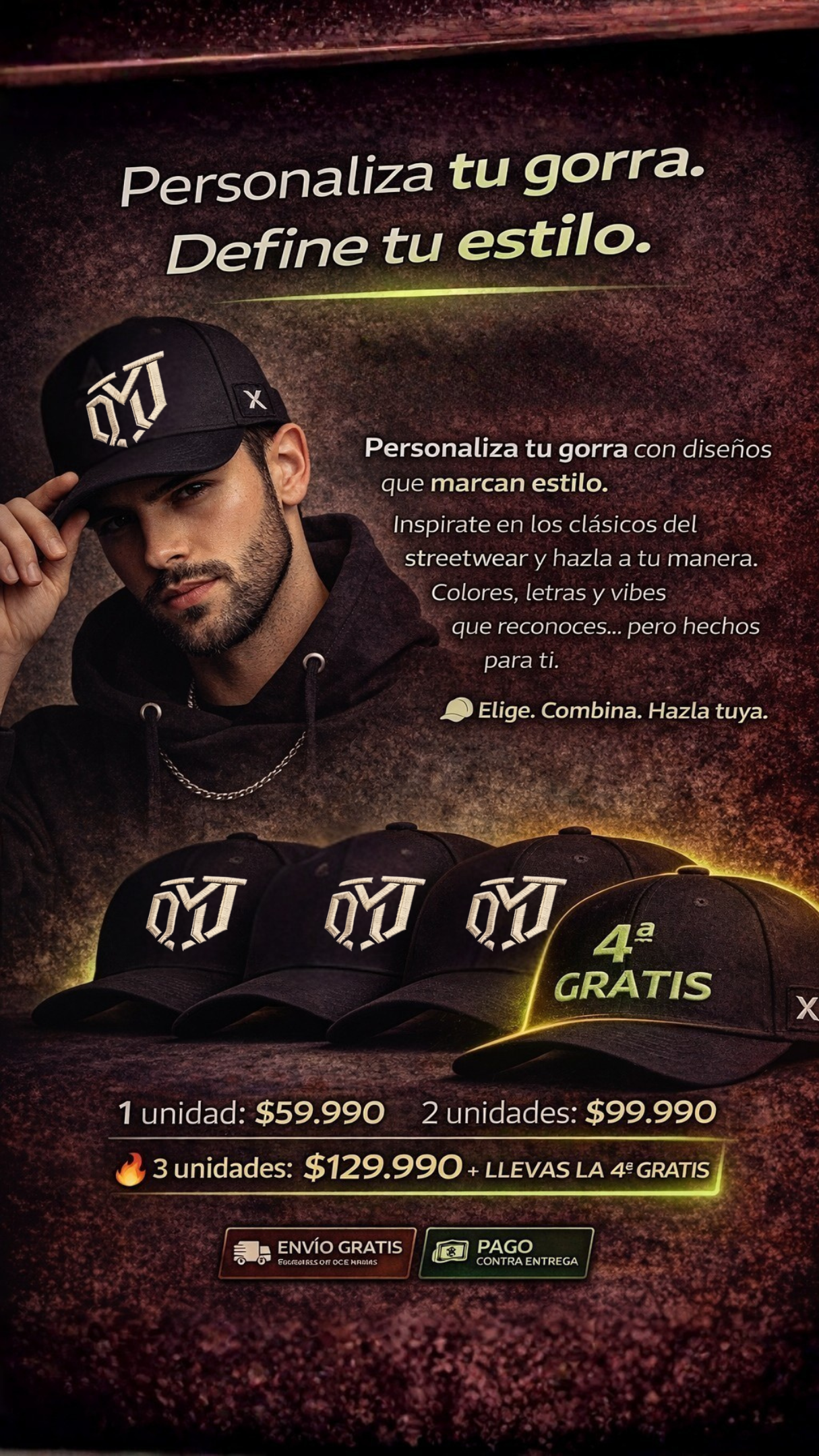 ✨🧢NUEVAS GORRAS PRO URBAN - COMBO PAGA 3 LLEVA 4 - Patmia