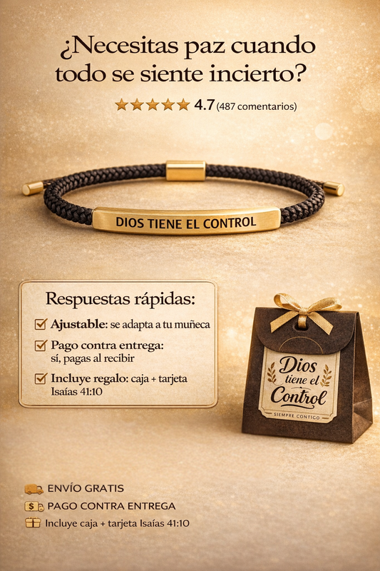 ✨NUEVA PULSERA DIOS TIENE EL CONTROL - Patmia